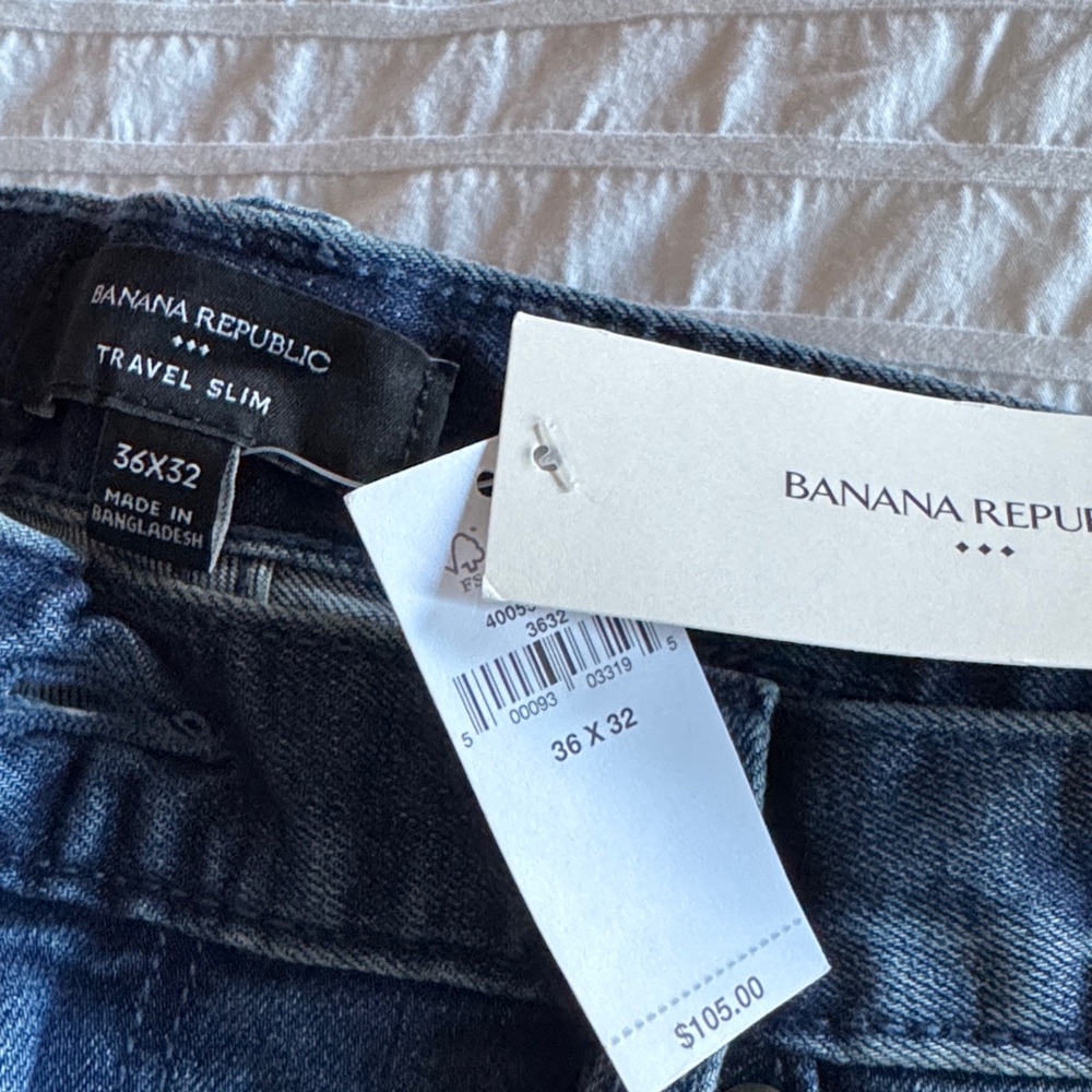 New, never worn Banana Republic Mens Dark Blue Skinny Jeans